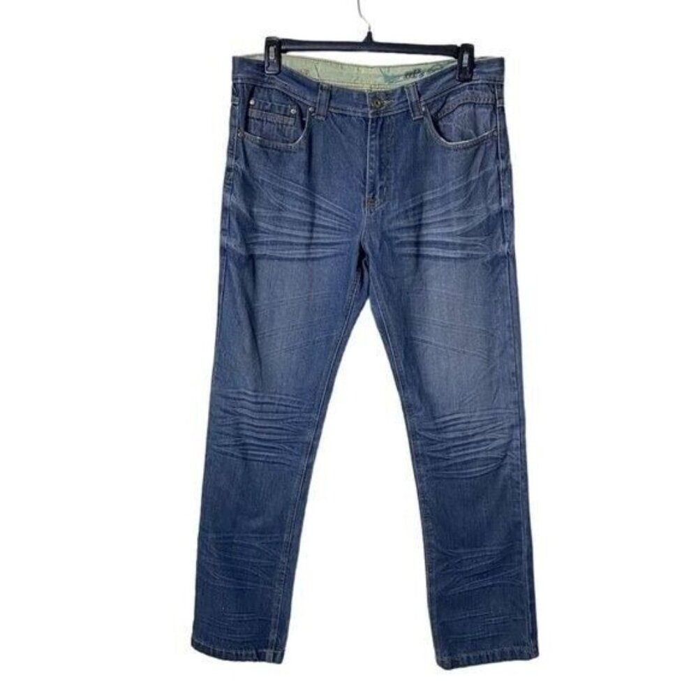 Ditch Plains DPs Men Jeans Size‎ 36 x 32 Straight Leg Relaxed Medium Wash…